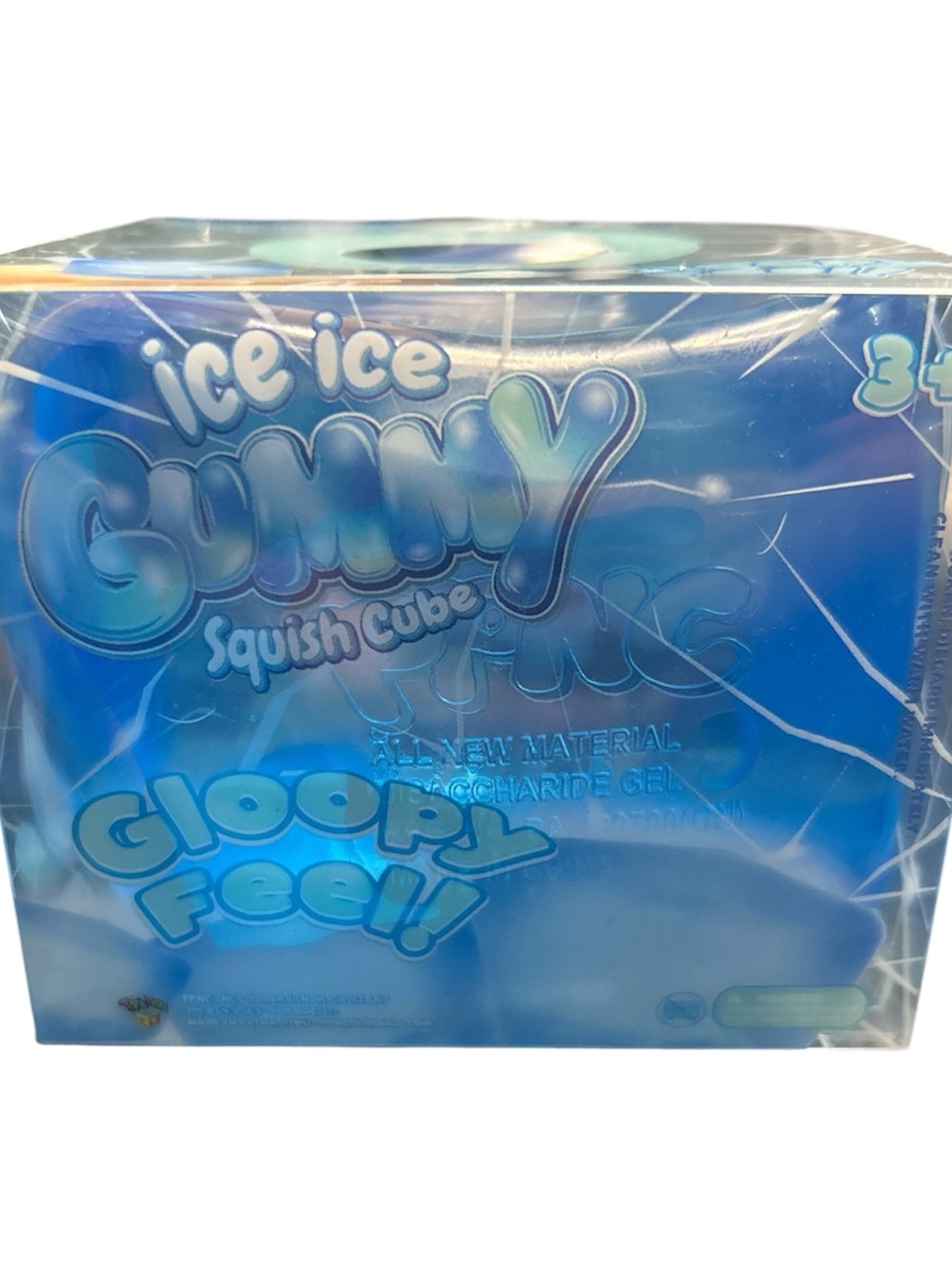 Ice Ice Gummy Squish Cube - Blue